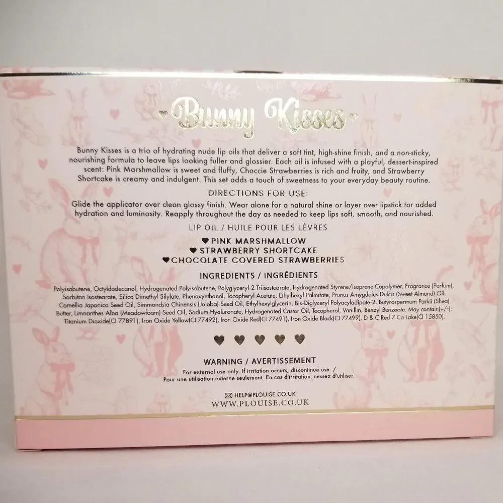 P.Louise - Bunny Kisses – Stay Shining Lip Oil Trio